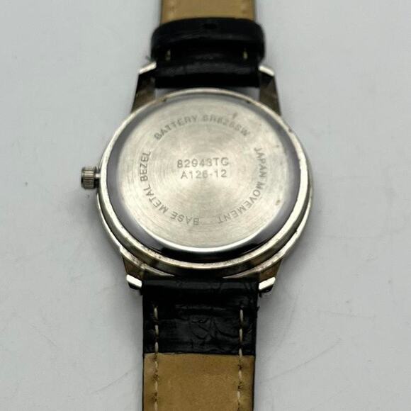 Silver & Black Men's Watch - Picture 3 of 4